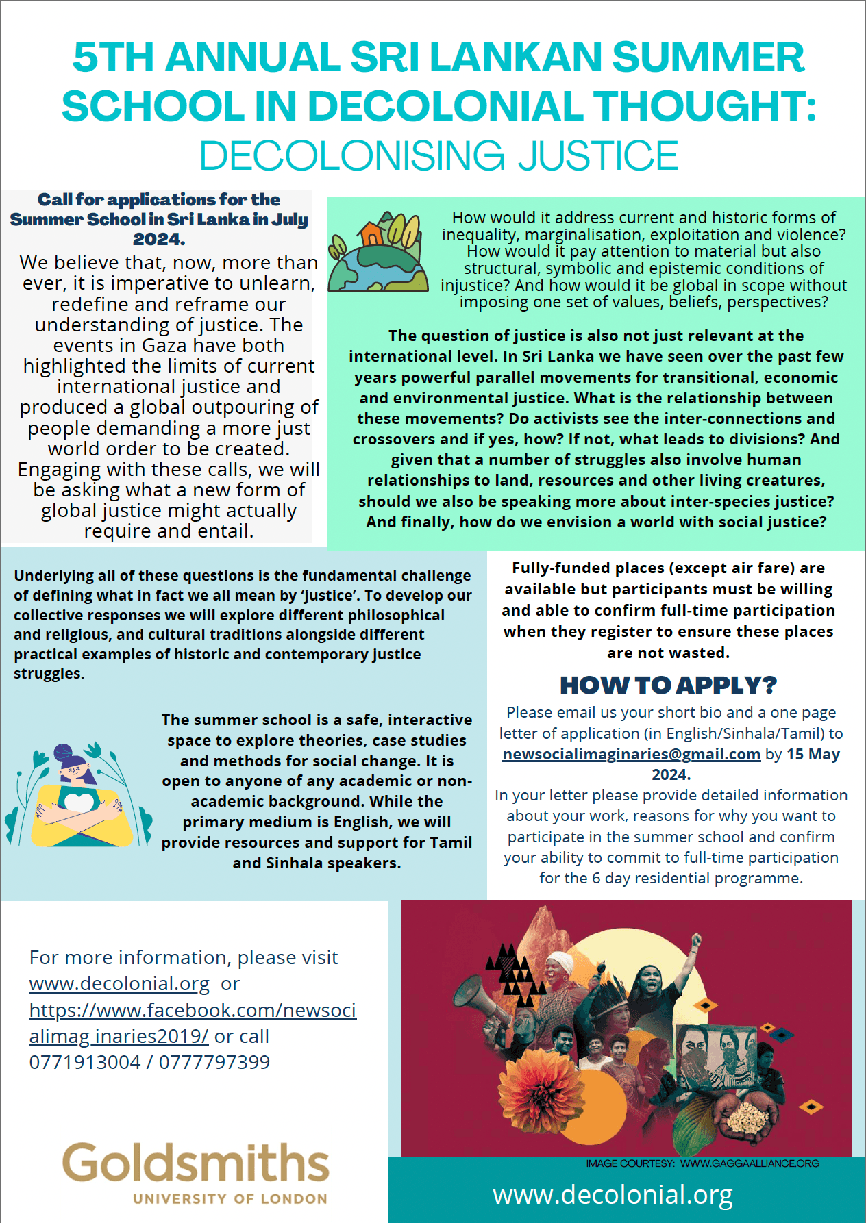 5TH ANNUAL SRI LANKAN SUMMER SCHOOL IN DECOLONIAL THOUGHT: DECOLONISING JUSTICE